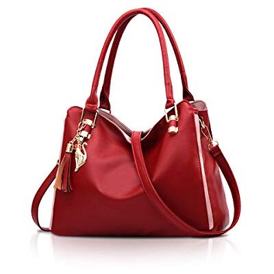 NICOLE & DORIS NICOLE&DORIS Dames Schoudertas Hobos Handtassen en Schoudertassen voor Vrouwen Mode Grote Handtas, Wijnrood, L, Elegant NICOLE & DORIS NICOLE&DORIS Dames Schoudertas Hobos Handtassen en Schoudertassen voor Vrouwen Mode Grote Handtas, Wijnrood, L, Elegant