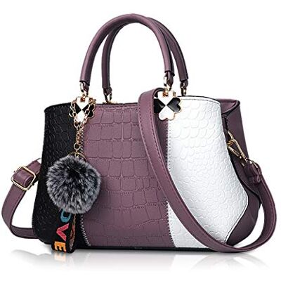 NICOLE & DORIS Dames handtas schoudertas dames tassen mode retro PU lederen handtas NICOLE & DORIS Dames handtas schoudertas dames tassen mode retro PU lederen handtas