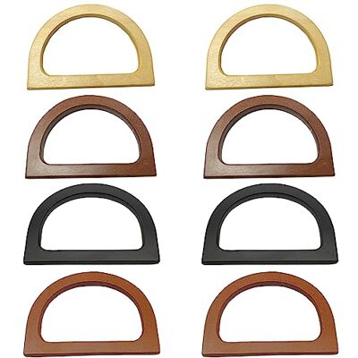 Nizirioo 8 houten handvatten: D-vormig handvat, 12 x 8,5 cm D-vormige vervanging voor handtas, handtas, boodschappentas, handgemaakte strandtas Nizirioo 8 houten handvatten: D-vormig handvat, 12 x 8,5 cm D-vormige vervanging voor handtas, handtas, boodschappentas, handgemaakte strandtas