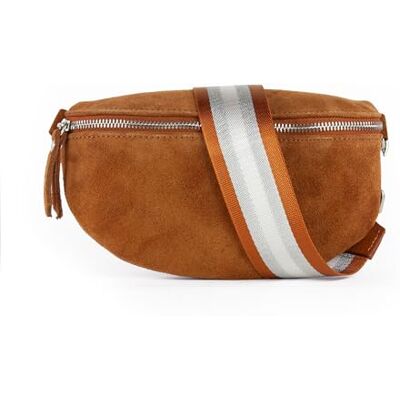 lePelou Suède heuptas, suède heuptas, festivaltas, schoudertas, heuptas, cadeau, Cognac 3, M, Klassiek, minimalistisch, elegant lePelou Suède heuptas, suède heuptas, festivaltas, schoudertas, heuptas, cadeau, Cognac 3, M, Klassiek, minimalistisch, elegant