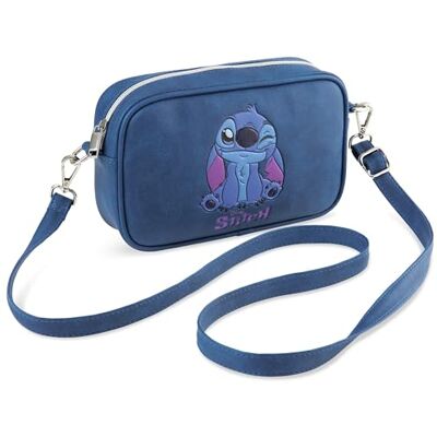 Disney Stitch Handtas, schoudertas met verstelbare riem, voor meisjes, cadeau voor kinderen (blauw) Eén maat Disney Stitch Handtas, schoudertas met verstelbare riem, voor meisjes, cadeau voor kinderen (blauw) Eén maat