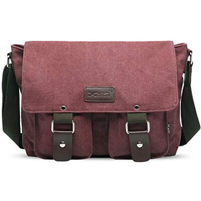 FANDARE canvas koerierstas, schoudertas, 7,9 inch iPad-tas, unisex canvastas, werktas voor mannen en vrouwen, dames/heren reistas FANDARE canvas koerierstas, schoudertas, 7,9 inch iPad-tas, unisex canvastas, werktas voor mannen en vrouwen, dames/heren reistas