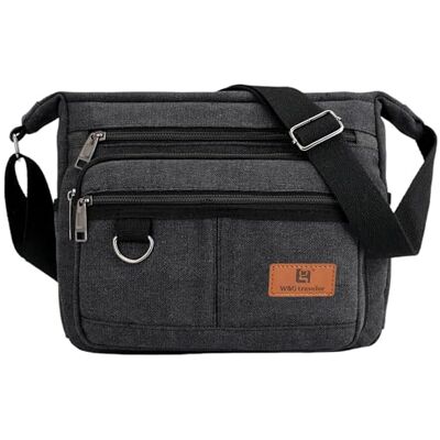 W&G traveler Rfid Schoudertas met waterfleshouder, handtas voor 13 inch laptop, schoudertas met geïntegreerde portemonnee en telefoonvak, meerdere vakken, 13 inches W&G traveler Rfid Schoudertas met waterfleshouder, handtas voor 13 inch laptop, schoudertas met geïntegreerde portemonnee en telefoonvak, meerdere vakken, 13 inches