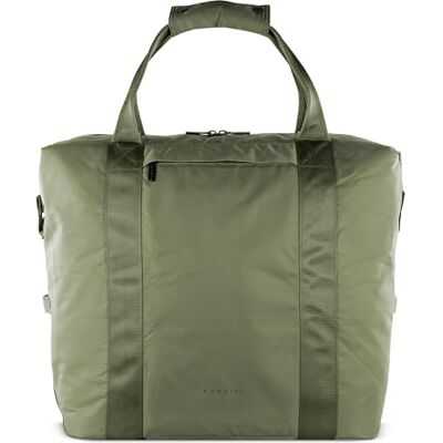 bugatti Elia Boodschappentas voor heren, nylon, opvouwbare tas met tabletvak, Pistache bugatti Elia Boodschappentas voor heren, nylon, opvouwbare tas met tabletvak, Pistache