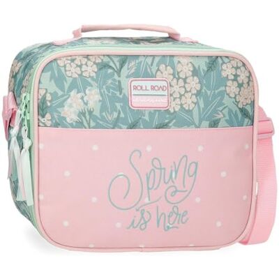 ROLL ROAD Spring is Here Koeltas, 25 x 21 x 11 cm, polyester, roze, geïsoleerde schoudertas, Roze, Geïsoleerde schoudertas ROLL ROAD Spring is Here Koeltas, 25 x 21 x 11 cm, polyester, roze, geïsoleerde schoudertas, Roze, Geïsoleerde schoudertas