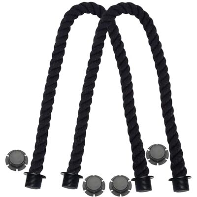 pclapora Obag Set van 2 klassieke mini-touwgrepen, accessoires voor handtassen voor dames, zwart pclapora Obag Set van 2 klassieke mini-touwgrepen, accessoires voor handtassen voor dames, zwart