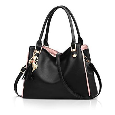 NICOLE & DORIS NICOLE&DORIS Dames Schoudertas Hobos Handtassen en Schoudertassen voor Vrouwen Mode Grote Handtas, Zwart, L, Elegant L NICOLE & DORIS NICOLE&DORIS Dames Schoudertas Hobos Handtassen en Schoudertassen voor Vrouwen Mode Grote Handtas, Zwart, L, Elegant L