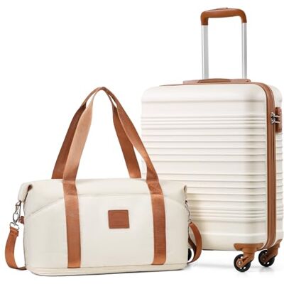 Coolife EasyJet cabinekoffer 55 x 40 x 20 cm + tas 40 x 25 (36) x 20 cm handbagage Coolife EasyJet cabinekoffer 55 x 40 x 20 cm + tas 40 x 25 (36) x 20 cm handbagage