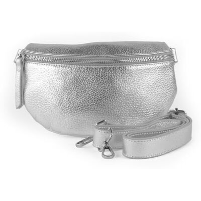 lePelou Metalen leren heuptas voor dames, heuptas voor dames, heuptas met brede schouderriem, kleine schoudertas, cadeau voor vrouwen, zilver., Klassiek, minimalistisch, elegant lePelou Metalen leren heuptas voor dames, heuptas voor dames, heuptas met brede schouderriem, kleine schoudertas, cadeau voor vrouwen, zilver., Klassiek, minimalistisch, elegant