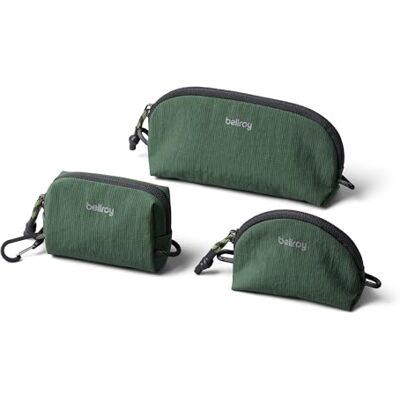 Bellroy Lite Pocket Trio (Trio Agile zakjes, ultralicht, om in bagage te stoppen of aan je tas te bevestigen), Spruce, informeel Lot de 3 mini pochettes ultra légères conçues pour organiser et s'attacher à votre sac Bellroy Lite Pocket Trio (Trio Agile zakjes, ultralicht, om in bagage te stoppen of aan je tas te bevestigen), Spruce, informeel Lot de 3 mini pochettes ultra légères conçues pour organiser et s'attacher à votre sac