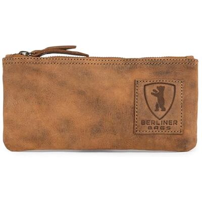 Berliner Bags Vintage leren etui met YKK-ritssluiting, pennenetui, Walnoot, Vintage stijl Berliner Bags Vintage leren etui met YKK-ritssluiting, pennenetui, Walnoot, Vintage stijl