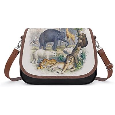 LafalPer Dameshandtas, bedrukt, schoudertas, klassiek, messenger, crossbody tas, modieus, elegant, aquarel, jongens, zee, kleur 11, 31 × 11 × 22 cm, kleur11 LafalPer Dameshandtas, bedrukt, schoudertas, klassiek, messenger, crossbody tas, modieus, elegant, aquarel, jongens, zee, kleur 11, 31 × 11 × 22 cm, kleur11