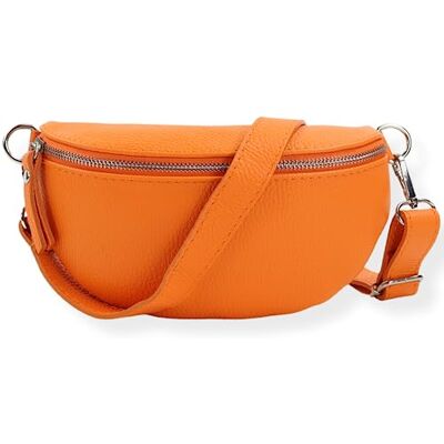 Blade Heuptas van echt leer, elegante schoudertas voor dames, hoogwaardige schoudertas met ritssluiting, handtas, heuptas, Oranje Blade Heuptas van echt leer, elegante schoudertas voor dames, hoogwaardige schoudertas met ritssluiting, handtas, heuptas, Oranje