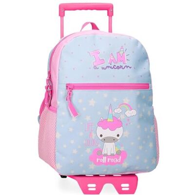 ROLL ROAD I Am a Unicorn schoolrugzak met trolley, blauw, 27 x 33 x 11 cm, polyester, 9,8 l, blauw, schoolrugzak met trolley, Blauw, Schoolrugzak met trolley ROLL ROAD I Am a Unicorn schoolrugzak met trolley, blauw, 27 x 33 x 11 cm, polyester, 9,8 l, blauw, schoolrugzak met trolley, Blauw, Schoolrugzak met trolley