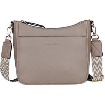 bugatti Mare 3.0 Kleine schoudertas voor dames van kunstleer, Taupe, Eén maat Eén maat bugatti Mare 3.0 Kleine schoudertas voor dames van kunstleer, Taupe, Eén maat Eén maat