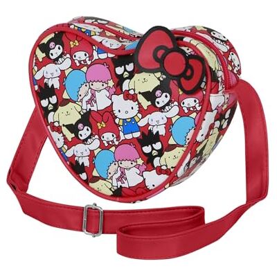 KARACTERMANIA Sanrio Hello Kitty Friends schoudertas hartmotief, meerkleurig, 21 x 15,5 cm, Hello Kitty meerkleurig, één maat, casual schoudertas in hartvorm, Hello Kitty meerkleurig, Casual schoudertas in hartvorm KARACTERMANIA Sanrio Hello Kitty Friends schoudertas hartmotief, meerkleurig, 21 x 15,5 cm, Hello Kitty meerkleurig, één maat, casual schoudertas in hartvorm, Hello Kitty meerkleurig, Casual schoudertas in hartvorm