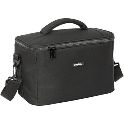 safta Waterdichte vierkante koelbox, koude en warme koelbox, gemakkelijk mee te nemen, waterdichte koelkast, koelkast voor uitstapjes, 29 x 18 x 19 cm, zwart, zwart, zwart., informeel safta Waterdichte vierkante koelbox, koude en warme koelbox, gemakkelijk mee te nemen, waterdichte koelkast, koelkast voor uitstapjes, 29 x 18 x 19 cm, zwart, zwart, zwart., informeel