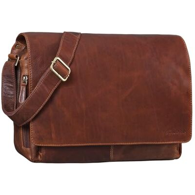 STILORD Tom Laptoptas, uniseks, 1 stuk, Porto Cognac, L, Schoudertas STILORD Tom Laptoptas, uniseks, 1 stuk, Porto Cognac, L, Schoudertas