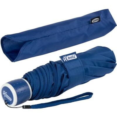 iX-brella Mini Ultra Light Zakparaplu voor dames met groot dak, extra licht, Blauw, Zakparaplu met handmatige opening iX-brella Mini Ultra Light Zakparaplu voor dames met groot dak, extra licht, Blauw, Zakparaplu met handmatige opening