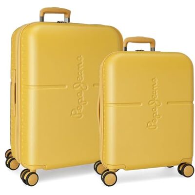 Pepe Jeans , Oker, één maat, bagageset, Oker, Bagageset Pepe Jeans , Oker, één maat, bagageset, Oker, Bagageset