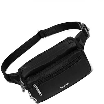 Baggallini Securtex Heuptas voor dames, diefstalbeveiliging, met ritssluiting, riem, zwart., Eén maat, Securtex® Anti-diefstal heuptas Baggallini Securtex Heuptas voor dames, diefstalbeveiliging, met ritssluiting, riem, zwart., Eén maat, Securtex® Anti-diefstal heuptas