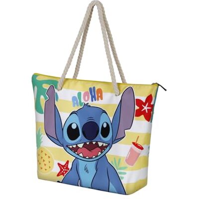 Disney Lilo and Stitch Sun-Soleil strandtas, meerkleurig, 52 x 37 cm, meerkleurig, één maat, zon, strandtas, zon Disney Lilo and Stitch Sun-Soleil strandtas, meerkleurig, 52 x 37 cm, meerkleurig, één maat, zon, strandtas, zon