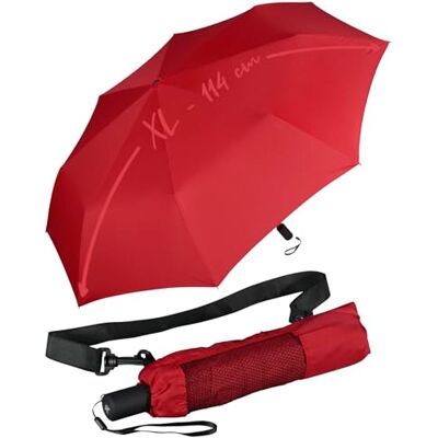 iX-brella XXL zakparaplu met schoudertas, Donker rood, Zakparaplu XXL iX-brella XXL zakparaplu met schoudertas, Donker rood, Zakparaplu XXL