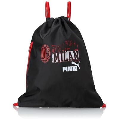 Puma A.C. Milan Sporttas met logo, sporttas, officieel product, zwart, 17 l Puma A.C. Milan Sporttas met logo, sporttas, officieel product, zwart, 17 l