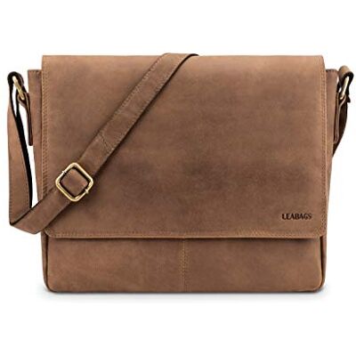 LEABAGS Gent Uniseks schoudertas, Natuur Medium Bruin, Bohemian,Gedeconstrueerd,Minimalistisch,Retro,Nuttig,Westers,Hedendaags LEABAGS Gent Uniseks schoudertas, Natuur Medium Bruin, Bohemian,Gedeconstrueerd,Minimalistisch,Retro,Nuttig,Westers,Hedendaags