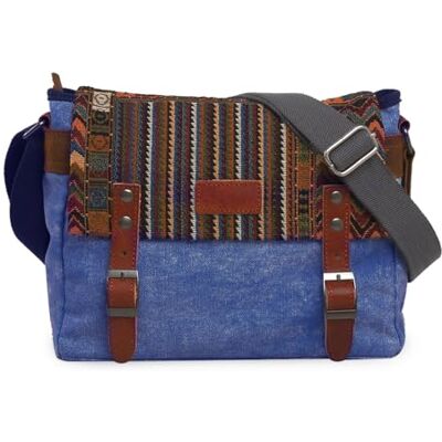 FANDARE Retro Schoudertas Unisex Zakelijke Commuter Outdoor Reizen Camping Wandelen Grote Capaciteit Crossbody Tas Slijtvast Canvas, kaki, L, Messenger Bag FANDARE Retro Schoudertas Unisex Zakelijke Commuter Outdoor Reizen Camping Wandelen Grote Capaciteit Crossbody Tas Slijtvast Canvas, kaki, L, Messenger Bag