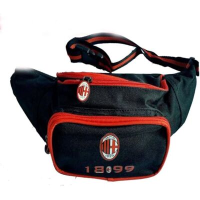 A.C. Milan Milan heuptas van Cordura, 2 zakken, 2 ritssluitingen met officieel origineel logo A.C. Milan Milan heuptas van Cordura, 2 zakken, 2 ritssluitingen met officieel origineel logo