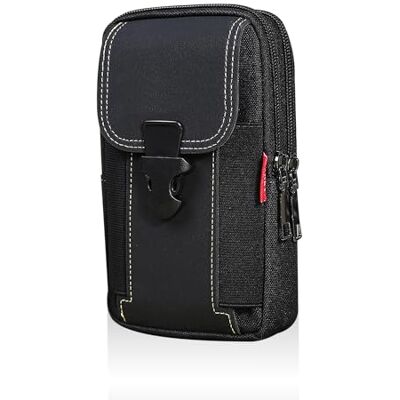 HDGSAFD 1 heuptas voor heren, compacte handtas, multifunctioneel, mini-heuptas voor mobiele telefoon, camping, heuptas, zwart, één maat HDGSAFD 1 heuptas voor heren, compacte handtas, multifunctioneel, mini-heuptas voor mobiele telefoon, camping, heuptas, zwart, één maat