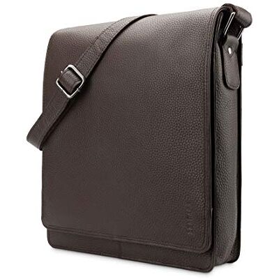 LEABAGS London Schoudertas van echt leer, vintage, voor dames en heren, kleine schoudertas in vrije tijd en zakelijke stijl (roodbruin fluweel) Eén maat LEABAGS London Schoudertas van echt leer, vintage, voor dames en heren, kleine schoudertas in vrije tijd en zakelijke stijl (roodbruin fluweel) Eén maat