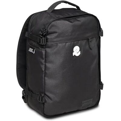 Invicta Reisrugzak – koffer, handbagage met pc-vak en flessenhouder – verstelbare borstband, gehaakte hoofdband – zwart, één maat, casual Invicta Reisrugzak – koffer, handbagage met pc-vak en flessenhouder – verstelbare borstband, gehaakte hoofdband – zwart, één maat, casual