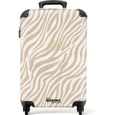 NoBoringSuitcases.com ® Koffer, beige zebra, Koffer 55x35x20 cm Bags Bagage À Roues A Main Legere Solide Avion Carry On Motif Zèbre Beige NoBoringSuitcases.com ® Koffer, beige zebra, Koffer 55x35x20 cm Bags Bagage À Roues A Main Legere Solide Avion Carry On Motif Zèbre Beige