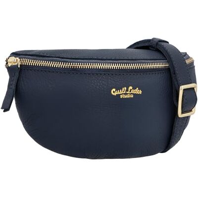 Gusti Leder Gusti Rosamonde Leren heuptas voor dames en heren, heuptas, heuptas, festivaltas, leren handtas, blauw, blauw, Blauw Gusti Leder Gusti Rosamonde Leren heuptas voor dames en heren, heuptas, heuptas, festivaltas, leren handtas, blauw, blauw, Blauw