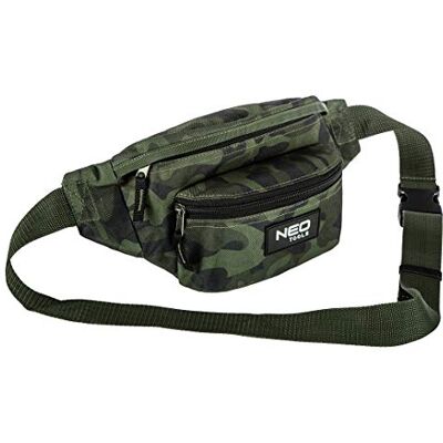NEO TOOLS Neo Camo heuptas voor ambachtslieden 100% polyester, 1 buitenzak, 2 binnenzakken, met clipsluiting en robuuste ritssluitingen, camouflage, eenheidsmaat, Camouflage NEO TOOLS Neo Camo heuptas voor ambachtslieden 100% polyester, 1 buitenzak, 2 binnenzakken, met clipsluiting en robuuste ritssluitingen, camouflage, eenheidsmaat, Camouflage