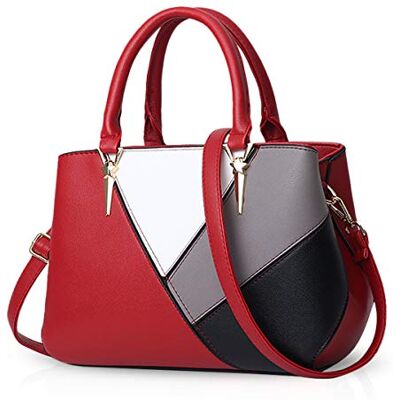 NICOLE & DORIS Handtassen Schouderriem Dames Handtas Kleurrijke Tas Trend Tas PU Leer Schoudertas voor Stad Reizen Winkelen NICOLE & DORIS Handtassen Schouderriem Dames Handtas Kleurrijke Tas Trend Tas PU Leer Schoudertas voor Stad Reizen Winkelen
