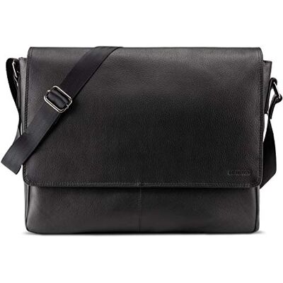 LEABAGS Acapulco Uniseks schoudertas (1 stuk), Nappa zwart, boho, gedeconstrueerd, minimalistisch, retro, utilitair, westers, hedendaags LEABAGS Acapulco Uniseks schoudertas (1 stuk), Nappa zwart, boho, gedeconstrueerd, minimalistisch, retro, utilitair, westers, hedendaags
