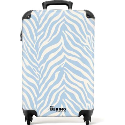 NoBoringSuitcases.com ® Koffer, wit zebra, Koffer 55x35x20 cm Bags Bagage À Roues A Main Legere Solide Avion Carry On Motif Zèbre Bleu Blanc NoBoringSuitcases.com ® Koffer, wit zebra, Koffer 55x35x20 cm Bags Bagage À Roues A Main Legere Solide Avion Carry On Motif Zèbre Bleu Blanc