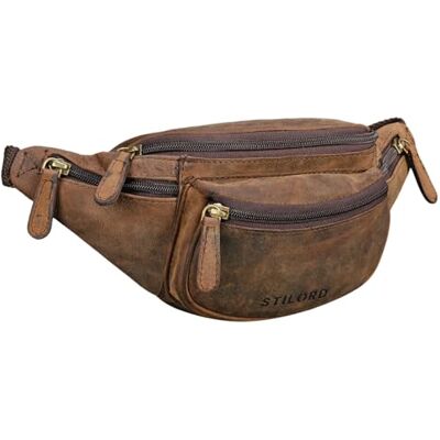 STILORD Eliah Vintage lederen heuptas, perfect voor reizen, festivals en outdoor, uniseks heuptas voor mobiele telefoon en camera, Colorado Bruin, L, Retro STILORD Eliah Vintage lederen heuptas, perfect voor reizen, festivals en outdoor, uniseks heuptas voor mobiele telefoon en camera, Colorado Bruin, L, Retro