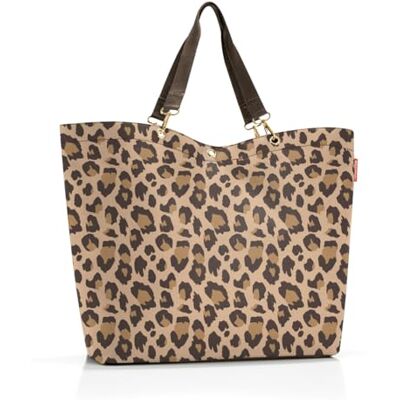reisenthel Shopper XL Leo Macchiato Ruime boodschappentas en elegante handtas in één, van waterdicht materiaal, Leo Macchiato, eenheidsmaat, sport reisenthel Shopper XL Leo Macchiato Ruime boodschappentas en elegante handtas in één, van waterdicht materiaal, Leo Macchiato, eenheidsmaat, sport
