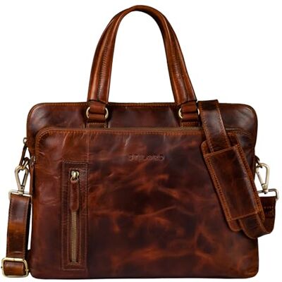 STILORD "Lory" Vrouwen Lederen Werktas Vintage Zakelijke Tas met 13.3 Inch Laptop Pouch Schoudertas Mooie Lederen Kantoor Aktetas Kara Cognac, L, Kara Cognac, draagtas STILORD "Lory" Vrouwen Lederen Werktas Vintage Zakelijke Tas met 13.3 Inch Laptop Pouch Schoudertas Mooie Lederen Kantoor Aktetas Kara Cognac, L, Kara Cognac, draagtas