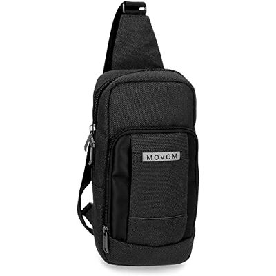 MOVOM Trimmed Messengertas, gekruist, zwart, 16 x 31 x 5,5 cm, polyester, zwart, crossgordel, nero, borsa a tracolla, Zwart, borsa a tracolla MOVOM Trimmed Messengertas, gekruist, zwart, 16 x 31 x 5,5 cm, polyester, zwart, crossgordel, nero, borsa a tracolla, Zwart, borsa a tracolla