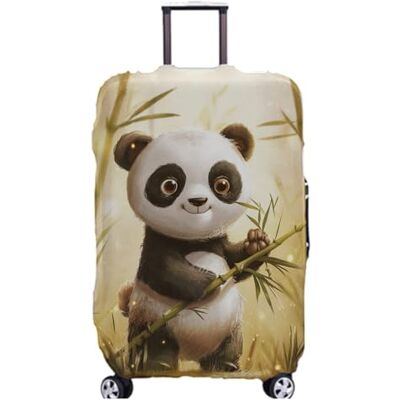 wxlmom Beschermhoes voor koffer, wasbaar, panda-motief, voor kinderen en volwassenen, elastische kofferbescherming van elastaan, kofferhoezen, Animal Panda wxlmom Beschermhoes voor koffer, wasbaar, panda-motief, voor kinderen en volwassenen, elastische kofferbescherming van elastaan, kofferhoezen, Animal Panda