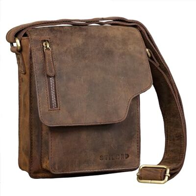 STILORD "Pete" Kleine schoudertas voor heren, messenger bag, vintage, schoudertas, leren tas voor tablet van 8,4 inch, kleur: zadel bruin, Colorado bruin, M, Schoudertas STILORD "Pete" Kleine schoudertas voor heren, messenger bag, vintage, schoudertas, leren tas voor tablet van 8,4 inch, kleur: zadel bruin, Colorado bruin, M, Schoudertas