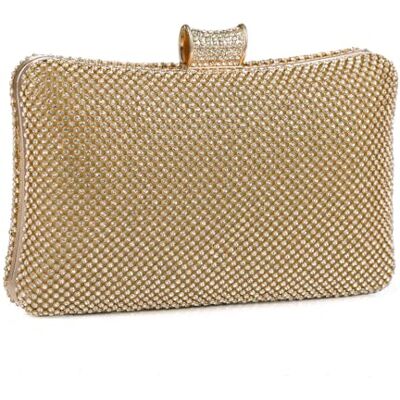 BAIGIO Dames strass glanzende avondjurk dames kristal diamant avondjurk bal bruiloft tote bag party portemonnee met afneembare ketting, C-of, Prachtig, elegant BAIGIO Dames strass glanzende avondjurk dames kristal diamant avondjurk bal bruiloft tote bag party portemonnee met afneembare ketting, C-of, Prachtig, elegant