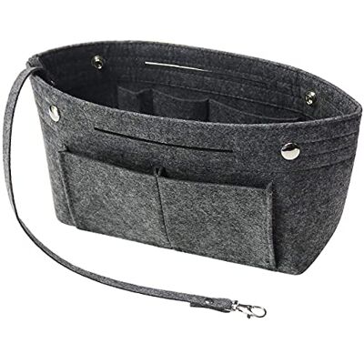 Soyizom Handtas organizer van vilt met sleutelhanger voor Speedy Neverfull, 8 kleuren, Roze (W), Large Soyizom Handtas organizer van vilt met sleutelhanger voor Speedy Neverfull, 8 kleuren, Roze (W), Large