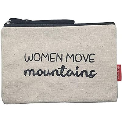 hello-bags . Toilettas / handtas buitenmateriaal 100% katoen ritssluiting en binnenvoering met leuke cadeauenvelop model WOMENMOVEKleur: ecru 23x15,5 cm, ECRU, 23 cm, Stoffen en strandtas hello-bags . Toilettas / handtas buitenmateriaal 100% katoen ritssluiting en binnenvoering met leuke cadeauenvelop model WOMENMOVEKleur: ecru 23x15,5 cm, ECRU, 23 cm, Stoffen en strandtas