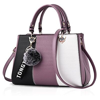 NICOLE & DORIS Dames handtas schoudertas dames tassen mode retro PU lederen handtas NICOLE & DORIS Dames handtas schoudertas dames tassen mode retro PU lederen handtas